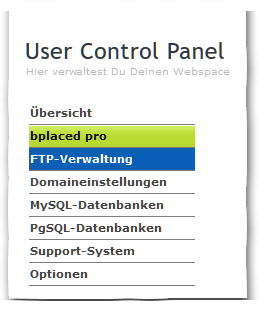 Bild FTP User Control Panel